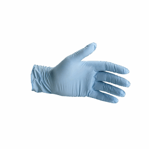 Gant en nitrile bleu